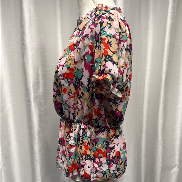 J.Crew Floral Multicolor Women's Top Size Small - Picture 4 of 7